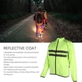 thumbnail image 3 of Reflective Jacket, Breathable Cycling Coat with Pockets Polyester Long Sleeves Jacket  Safety Jacket for Outdoor Activities, 3 of 7