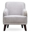 thumbnail image 2 of Enza Home Grace Contemporary Wood & Fabric Armchair in Cream/Brown, 2 of 2