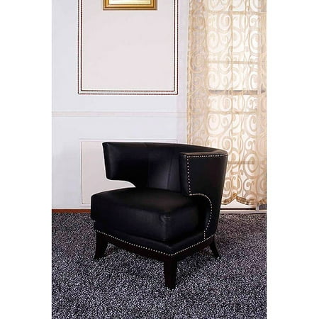 Eclipse Club Chair - Eclipse Vinyl Club Chair with Nailhead Accents, Multiple Colors