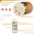 thumbnail image 5 of Yayeee Flameless Candles with Remote Flickering Battery Operated Multi Color Changing, Abstract Boat, 5 of 7