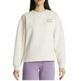 thumbnail image 2 of PUMA Women's Fleece Crewneck Sweatshirt Badge (Tan, M), 2 of 4