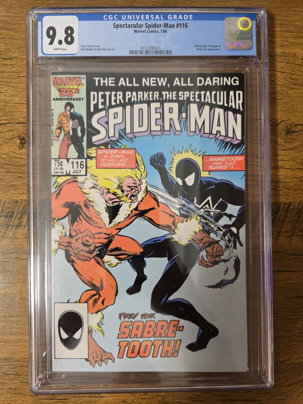 Cover of The Spectacular Spider-Man #116