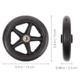 thumbnail image 2 of LEORX 2Pcs Smooth Rotating Wheelchair Front Wheels with Bearing Technology 6 Inches, 2 of 8