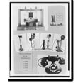 thumbnail image 2 of Historic Framed Print, The development of the telephone, 17-7/8" x 21-7/8", 2 of 9