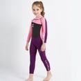thumbnail image 2 of Naiovety Traje de neopreno para niños de 2,5 MM, conjunto de esnórquel de una pieza, traje de baño elástico, ropa de nailon antimedusas, traje de Deportes acuáticos rosa negro XL Naiovety OD003305-04, 2 of 6