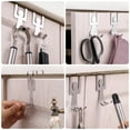 thumbnail image 3 of Kearding 3a Juego de 2 ganchos traseros de puerta multifuncionales de acero inoxidable Amplia aplicación Fácil instalación Decoración del hogar, 3 of 6