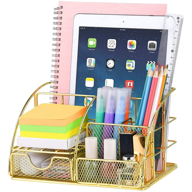 Mesh Desk Organizer Office Supply Caddy Drawer With Pen Holder Collection Com Mesh Desk Organizer Office Supply Caddy, Decorative Desk Drawer Organizer