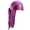 Purple, variant on Solid Color Silky Bandana, Polyester Long-Tail Head Wrap, Unisex Daily Hair Accessory, Yellow, 1 Pc