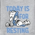 thumbnail image 3 of Peanuts - Today Is For Resting - Men's Crew Neck Fleece Pullover, 3 of 6