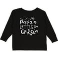 thumbnail image 3 of Inktastic Papa's Little Girl with Hearts Flower and Butterfly Girls Long Sleeve Toddler T-Shirt, 3 of 5