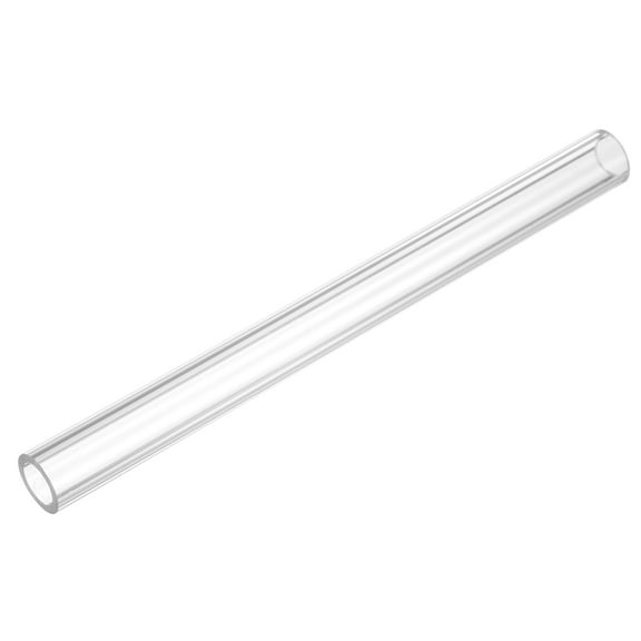 Uxcell Rigid Round Clear Tubing 8mm(5/16") ID x 12mm(1/2") OD x 0.5Ft(150mm) Length Plastic Tube