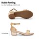 thumbnail image 5 of Sandalias para Niñas DREAM PAIRS Talla 12 Doradas con Brillo y Tacón Bajo, 5 of 6