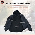 thumbnail image 5 of Daniel Smart Women’s Motorcycle Jacket - All Season Sporty Mesh Armored Motorcycle Jacket – Maximum Airflow and Protection, 5 of 7
