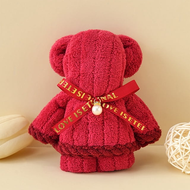 Navidad Mano Toallas Oso Toalla Mano Regalo Niños Toalla Regalo de Dulces Venta Al Por Mayor Noche de Navidad Regalo de Acción de Gracias Regalos de Dulces de Navidad