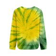 thumbnail image 5 of Bovemsi Womens Sweatshirts Women's Loose Plus Size Tie Dye Printed Casual Round Neck Top Fall Fashion Outfits 2025 Clothes, 5 of 9