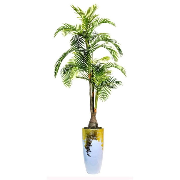 107.5 in. Plastic Palm Faux Tree