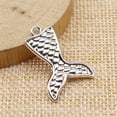 thumbnail image 2 of K-KED 160 Pcs Antique Silver Mermaid tail Charms Pendant 27x19MM C11240, 2 of 4