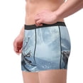thumbnail image 2 of Fotbe Winter Reindeer In Snowy Mountains Calzoncillos Tipo Boxer con Bolsa de Soporte Total para Hombre, X-Temp Fresco, Transpirable y de Secado Rápido-Medium, 2 of 5
