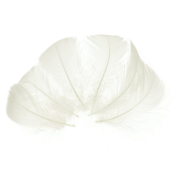 Uxcell 200 Pack White Craft Feathers, 3-5 Inch Colored Feathers for Crafting, Fluffy Feather Bulk for DIY Crafts, Dream Catcher Supplies, Wedding Party Decoration
