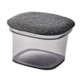 thumbnail image 4 of de almacenamiento con asiento acolchado, taburete de almacenamiento multifuncional duradero para zapatos, caja de almacenamiento de juguetes Gris, 4 of 9