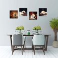 thumbnail image 3 of Wall art for kitchen Coffee Bean Coffee Cup Canvas Prints Wall Art Decor Framed Ready to Hang - 4 Panels Modern Artwork Painting Contemporary Pictures for Dining Home Decoration, 3 of 6