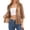 Khaki, variant on Cmfcve Women's Summer Cropped Cardigans 3/4 Sleeve Sheer Shrugs Elegant Open Front Loose Lightweight Beach Cover-Ups