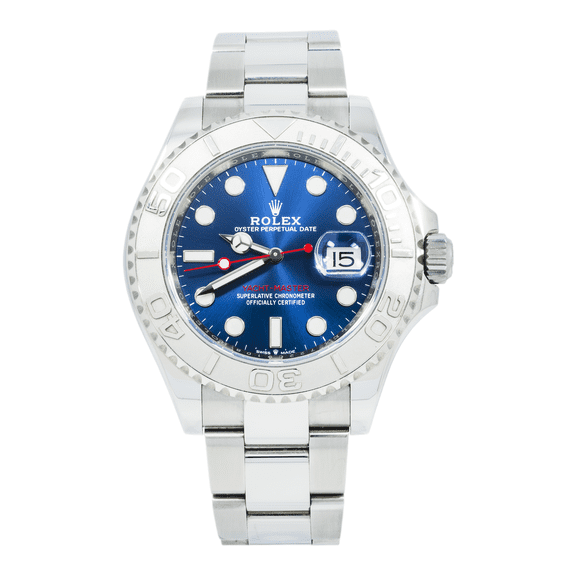Pre-Owned Rolex Yacht-Master 126622 40mm Steel & Platinum Blue Dial Oyster Bracelet Mens Watch (Year 2018-2020)