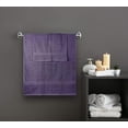 thumbnail image 4 of Beauty Threadz - 2 Bath Towels, 2 Hand Towels, & 4 Washcloths 100% Ringspun Cotton Hotel & Spa Quality 8 Piece Towel Set Ultra Soft & Fade Resistant Pack of 8 Cotton Towel Set 400 GSM (PLUM), 4 of 8