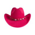 thumbnail image 5 of Premium Felt Cowboy Hat with Cattleman Crease Wide Brim Shapeable Western Hat for Men Women Cowgirl Rodeo Daily Wear, 5 of 5