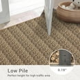 thumbnail image 2 of Print Braid Area Rugs 5' x 7' with Non-Slip Backing, Soft Low Pile Carpet for Living Room Bedroom(Brown), 2 of 7