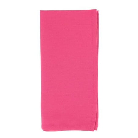 

20 in. Casual Design Everyday Square Table Napkins Fuchsia - Set of 12