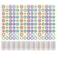 thumbnail image 1 of Autocollants de Chiffres Multi-Usage pour l'Organisation Quotidienne avec Conception Autocollante en Cuivre 20 Feuilles, 1 of 9