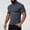 A81 Dark Gray, variant on Mens Athletic Mock Neck Short Sleeve Muscle Fit Shirts Workout Training Compression Tees Lightweight Base Layer Sports Gym Running Exercise Activewear T Shirts Tops