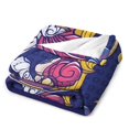 Anime Mario Princess Peach Flannel AntiPill Cartoon Blanket Decor