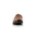 thumbnail image 2 of Ferro Aldo Clyde MFA19672 Minimalist Plain Toe Wholecut Penny Loafers, in Cognac, Men's Size 9.5, 2 of 8