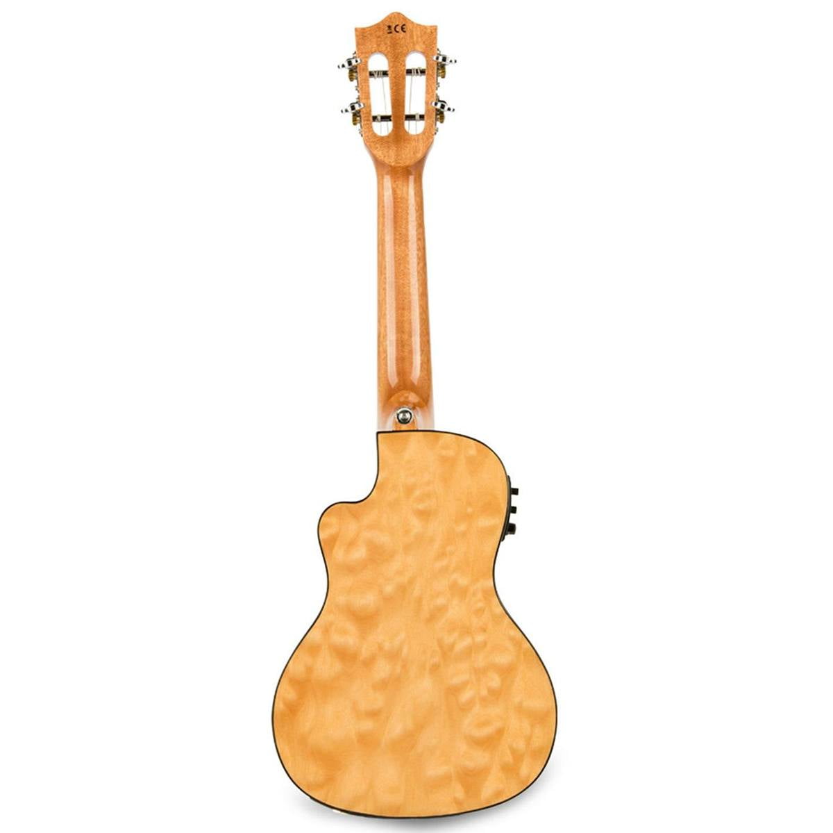 Lanikai Quilted Maple Natural Stain Concert with Kula Preamp A/E Ukulele