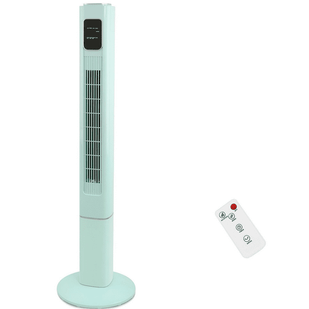 LHRIVER Tower Fan With Remote Control, Bladeless Standing Fan with 3 Modes, LED Display, Built