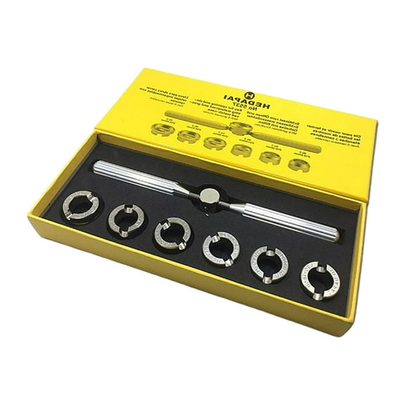 Abridor de caja de reloj sin óxido, con 6 tamaños diferentes de matrices, relojero Nº 5537