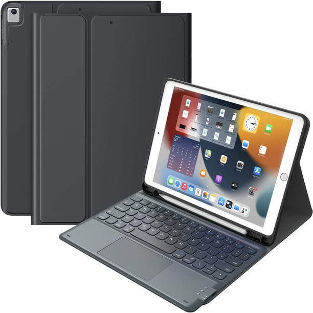 Funda con teclado CHESONA para iPad 9ª generación de 10,2 pulgadas con panel táctil