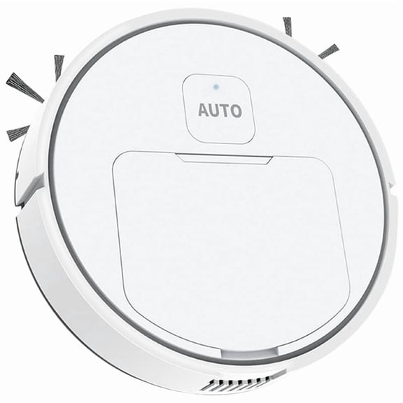 Home Cleaning Robot Vacuum and Mop with 1000Pa Suction, 2-in-1 Sweeper for Hardwood Floors and Carpet, White