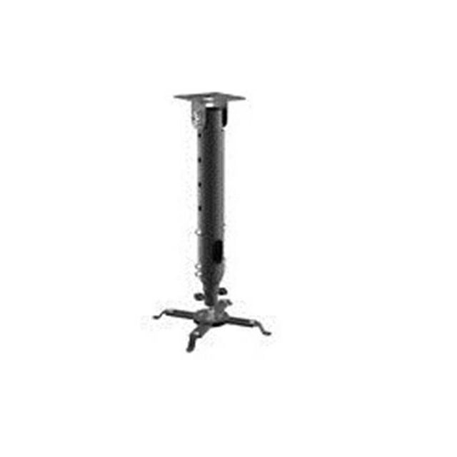 Universal Height Adjustable Projector Ceiling Mount - Black