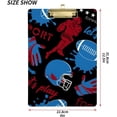 thumbnail image 3 of Coolnut Baseball Clipboard A4 Standard Size Decorative Clipboard with Low Profile Metal Clip for Students Men Women Classroom and Office Gifts, 3 of 7