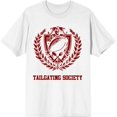thumbnail image 3 of American Football Tailgating Society Adult White Crew Neck Short Sleeve Tee-Large, 3 of 4