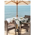 thumbnail image 3 of Outdoor Tablecloth with Umbrella Hole for Patio/Picnic/Party/Camping, Spring Magnolia Flower Waterproof Table Cloth Square Cover Washable, White Floral Botanical Light Blue (54"x 54"), 3 of 8