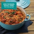 thumbnail image 5 of 4.8qt Cast Iron Enamel Dutch Oven Teal - Spacious &  Cooking Pot, 5 of 7