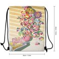 thumbnail image 4 of Kirby Drawstring Backpack Sports Gym Sackpack Water Resistant String Bag for Women Men, 4 of 7