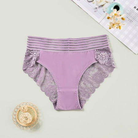 Wancir Seamless Underwear for Women No Show Ice Silk Bikini Breathable Hipster Wavy Sides Invisibles