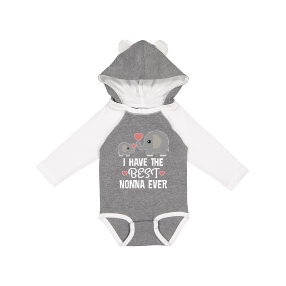 Inktastic Best Nonna Ever Grandchild Boys or Girls Long Sleeve Baby Bodysuit