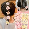 thumbnail image 6 of Cream-Yellow Flower (H)$Children'S Rubber Band For Girls To Tie Their Hair, Cute Flower Hair Band, No Hair Damage, Good Elasticity, Baby Headband, Little Girl Hair Accessories, 6 of 7