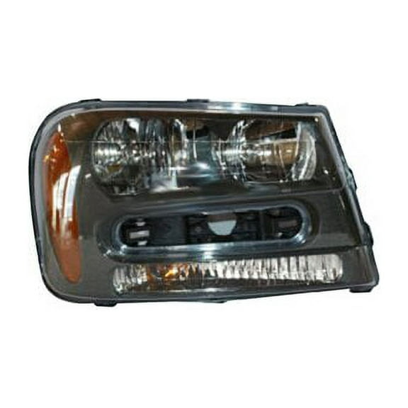 Right Headlight Assembly - Compatible with 2002 - 2009 Chevy Trailblazer Sport Utility 2003 2004 2005 2006 2007 2008